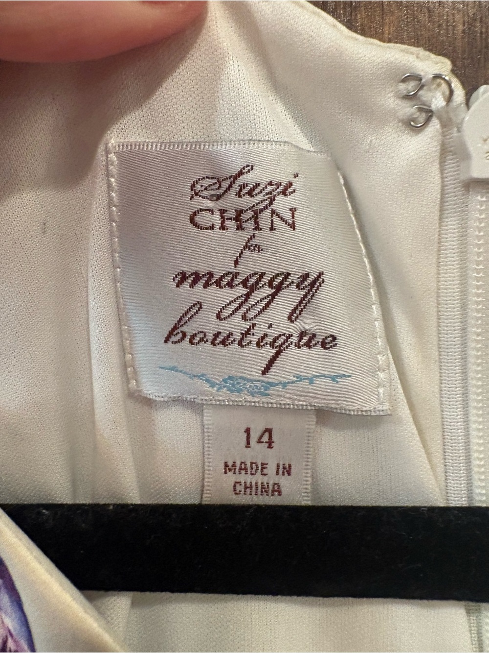FINAL PRICE Suzi Chin Maggy Boutique $168 Watercolor Draped Sheath Dr 14 AS IS - Picture 3 of 16